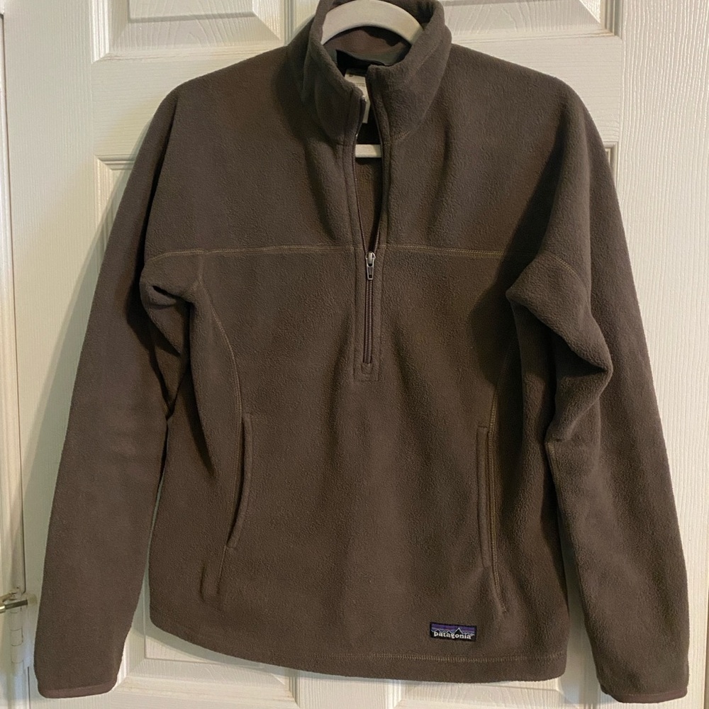 Patagonia Synchilla Brown/Taupe Fleece Half-Zip Pullover